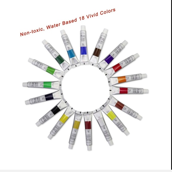 NEW Artist Watercolor Paint Set - 18 Tubes - Picture 2 of 7